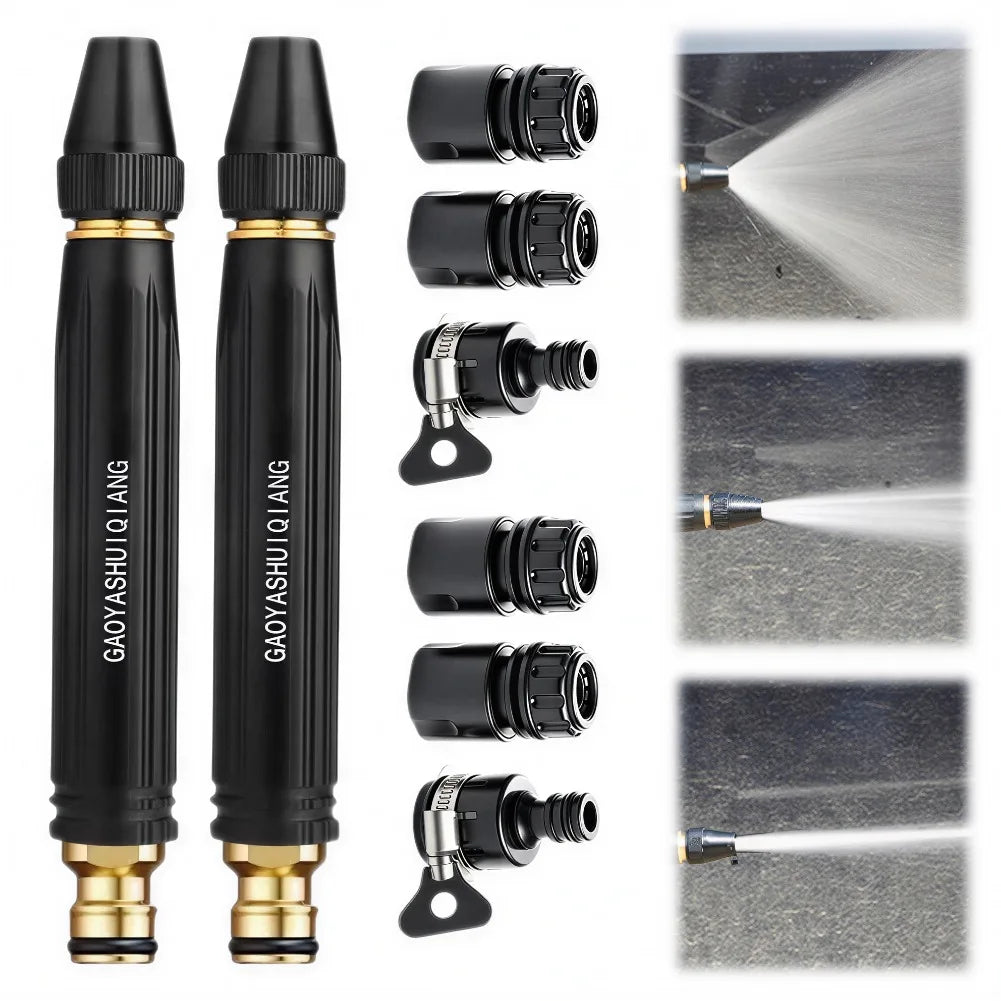B Color Adjustable High-Pressure Garden Water Spray Nozzle